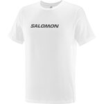 Salomon Logo Performance Short Sleeve Tee Mens White