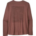Patagonia Long-Sleeved Capilene Cool Daily Graphic Shirt Mens Strataspire: Dulse Mauve X-Dye