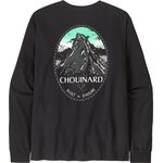 Patagonia Long-Sleeved Chouinard Crest Responsibili-Tee Mens Black