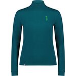 Mons Royale Cascade Merino Base Layer Mock Neck Long Sleeve Womens Evergreen