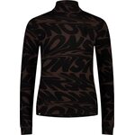 Mons Royale Cascade Merino Base Layer Mock Neck Long Sleeve Womens Signal Lost Cedar