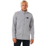 Rip Curl Crescent Zip Thru Mens Grey Marle