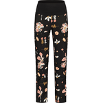 Maloja RobinieM. Printed Hybrid Softshell Pants Womens Deep Black Flora