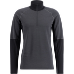 Lundhags Prime Merino Half Zip Mens Charcoal / Black