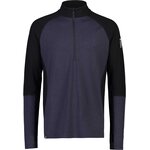 Mons Royale Olympus Half Zip Mens Black / 9 Iron