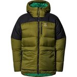 Haglöfs Riksgränsen Down 850 Hood Mens Olive Green / True Black