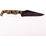 Stroup Knives TU2 - G10, Acid Etched OD Green