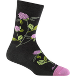 Darn Tough Blossom Crew Lightweight Merino Womens Charcoal