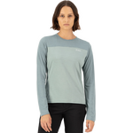 Mons Royale Diversion Merino Bike Jersey Long Sleeve Womens Dew/Desert Sage