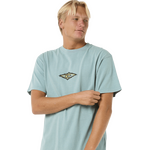 Rip Curl Raw Energy Sloth Tee Mens Blue Lagoon