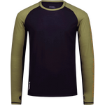 Mons Royale Temple Merino Air-Con Long Sleeve Mens Fern/Black
