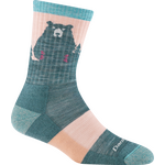 Darn Tough Bear Town Micro Crew Lightweight Womens Quartz