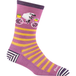Darn Tough Animal Haus Crew Lightweight Womens Lilac