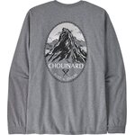 Patagonia Long-Sleeved Chouinard Crest Responsibili-Tee Mens Gravel Heather