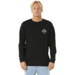 Rip Curl Stapler Crew Mens Black