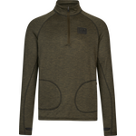 Seeland Peak Half Zip Mens Pine Green Melange