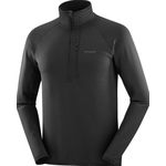Salomon Essential Lightwarm Half-Zip Mens Deep Black