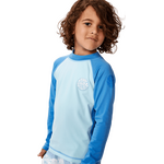 Rip Curl Icons UV Brushed Long Sleeve Kids Blue Gum