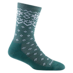 Darn Tough Shetland Crew Lightweight with Cushion Womens Teal