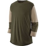 Patagonia Merino 3/4-Sleeve Bike Jersey Mens Pine Needle Green