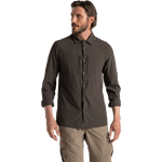 Craghoppers NosiLife Pro Long Sleeved Shirt V Mens Woodland Green