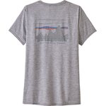 Patagonia Capilene Cool Daily Graphic Shirt Womens ‘73 Skyline: Feather Grey