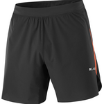 Salomon S/Lab Speed SPL Shorts 7" Mens Deep Black / Fiery Red