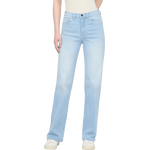 Duer Performance Denim+ High Rise Straight Womens Sun Faded Blue