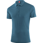 Löffler Poloshirt Merino Tencel Mens Dark Petrol