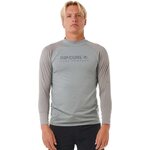 Rip Curl Shock UPF Long Sleeve Mens Light Grey Marle