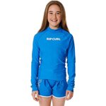 Rip Curl Classic Surf Long Sleeve Rash Vest Girls Dark Blue