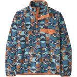 Patagonia Lightweight Synch Snap-T Pullover Mens Swallowtail Geo: Still Blue