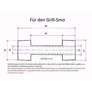 Smo-King Grilliadapteri, 16mm Grill-Smo