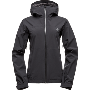 Black Diamond StormLine Stretch Rain Shell Womens, Black, XS