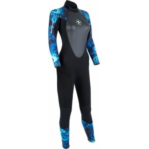 AquaLung HydroFlex 1 mm Wetsuit Womens, Black / Blue Camo, XS