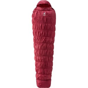 Deuter Exosphere -6°, cranberry-fire (2021), Regular, Zipper Left