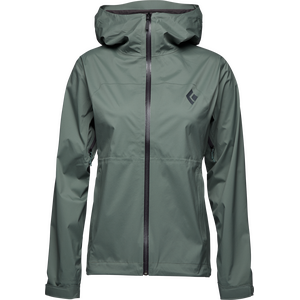 Black Diamond StormLine Stretch Rain Shell Womens, Laurel Green, XS
