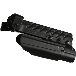 G-Code SOC Light Bearing Holster, Black, Brushed Aluminium RTI Hanger, Glock 19 with Surefire X-300B, Left