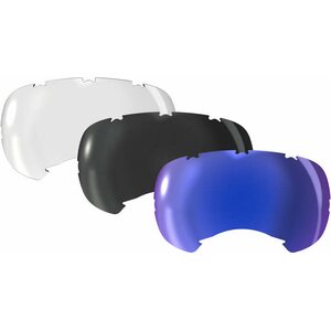 Rex Specs V2 Replacement Lens Multi Pack, 1 Clear / 1 Smoke / 1 Blue Mirror, XS