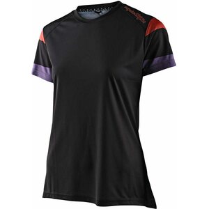 Troy Lee Designs Lilium SS Jersey Womens, Rugby Black, S