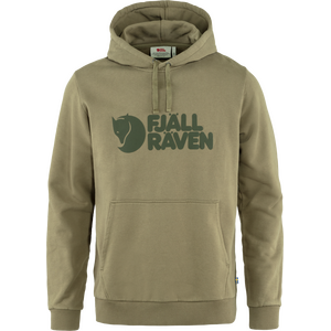 Fjällräven Logo Hoodie Mens, Light Olive (622), XL