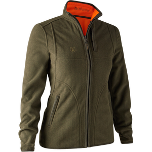 Deerhunter Pam Bonded Fleece Jacket Reversible Womens, Orange, 36
