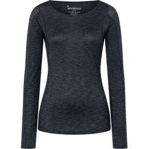 Black Diamond LS Rhythm Tee Womens, Black, L