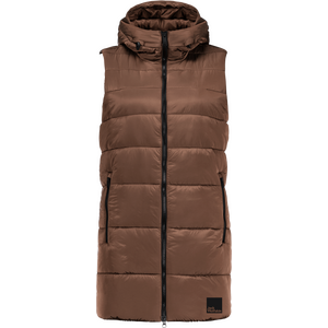 Jack Wolfskin Eisbach Vest Womens, Hazelnut Brown, XS