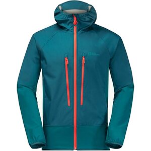 Jack Wolfskin Alpspitze Hoody Mens, Blue Coral, XXL