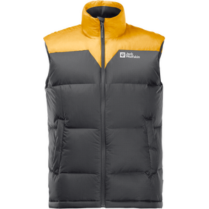 Jack Wolfskin DNA Tundra Down Vest Mens, Burly Yellow XT, S
