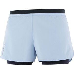 Salomon Cross 2in1 Short Womens, Chambray Blue, XL