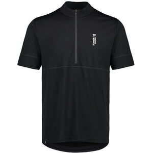 Mons Royale Cadence Half Zip T Mens, Black, S