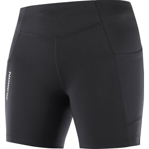 Salomon Cross Run Shorts Tight Womens, Deep Black, L
