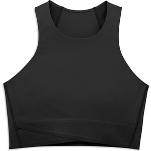 On Race Crop Womens, Black / Shadow, L